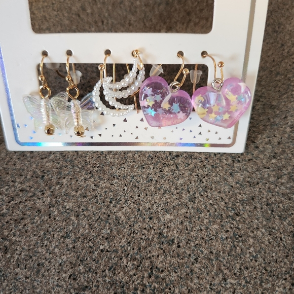 Kids ,  Necklace,  Earrings, Rings bundle of 7 - Picture 2 of 7